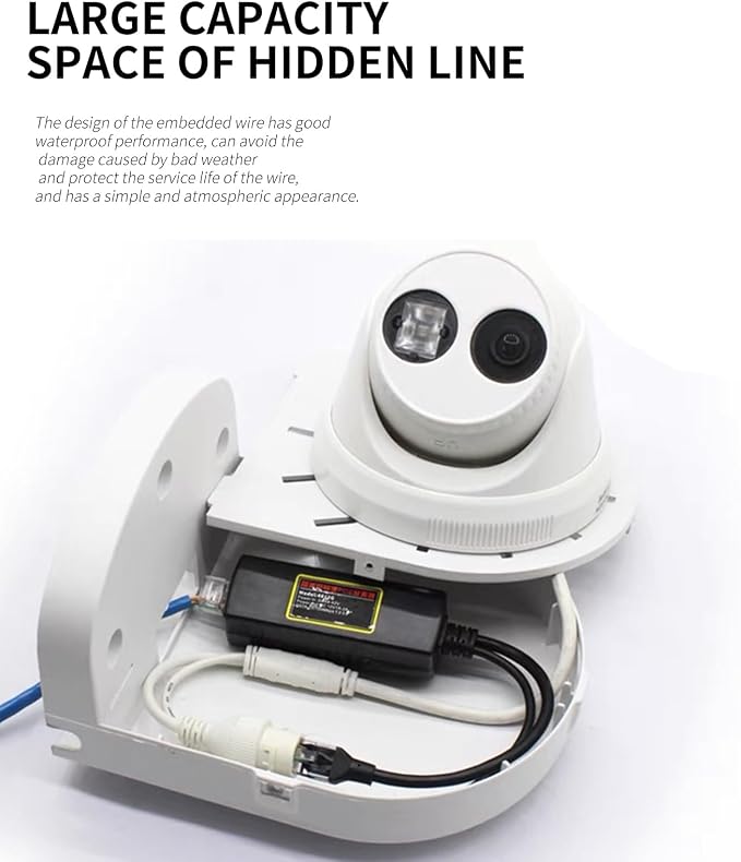Indoor Outdoor Camera Bracket ABS Plastic Wall Mount L-Shaped Bracket - Image 2