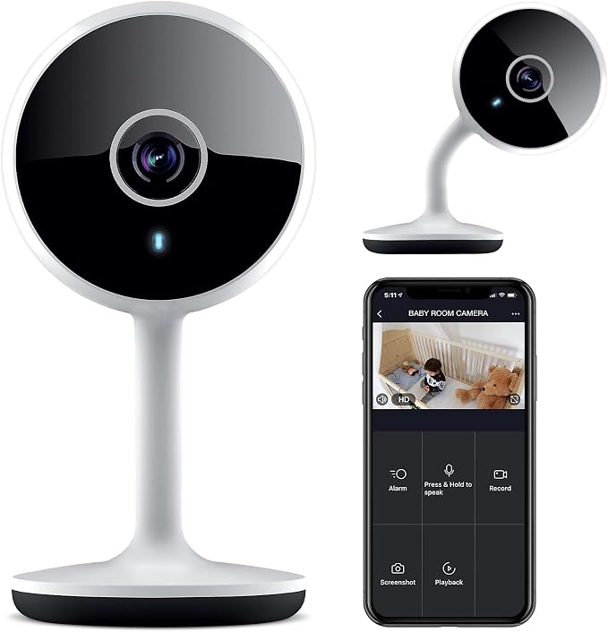 Geeni Vivid Indoor Smart Security Camera – HD Live Stream Camera by Geeni