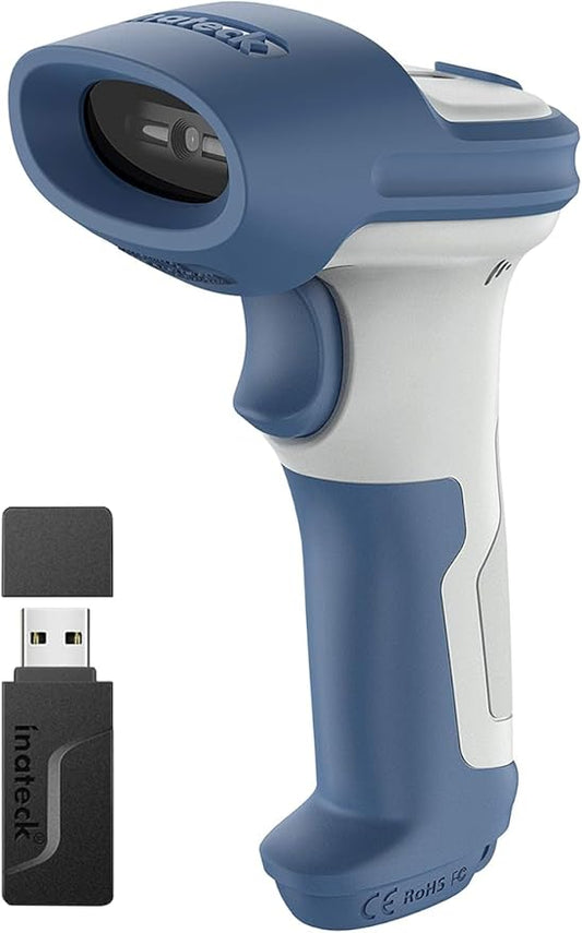 Inateck Bluetooth Barcode Scanner, 2D Wireless Barcode Scanner, 3 in 1 Reader by Inateck