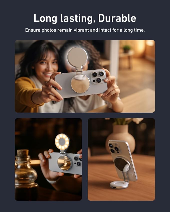 TELESIN C03 Magnetic Selfie Light, Phone Light Compatible - Image 7