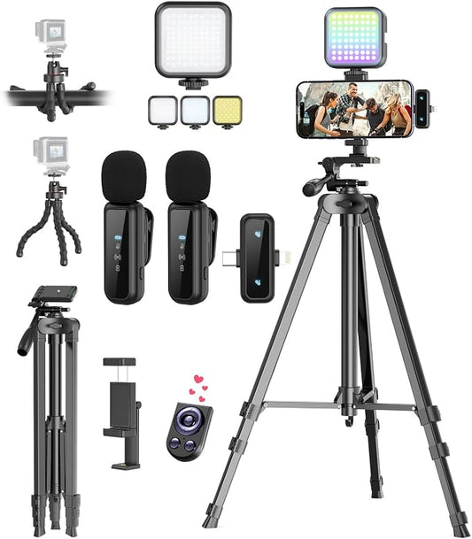 Vlogging Kit for iPhone/Android, YouTube Starter Kit by YEAKI