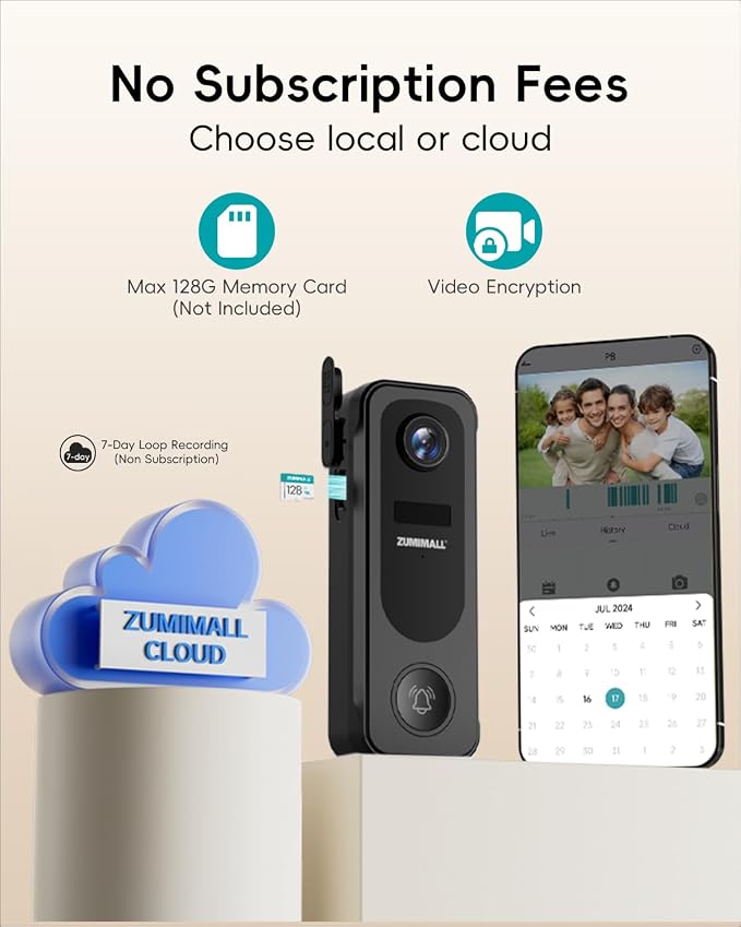 ZUMIMALL Doorbell Camera Wireless No Subscription - Image 6