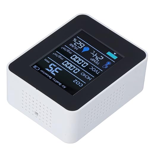 Air Quality Monitor with Clear Alarm Smart Display Real Time Portable Detector - Image 9