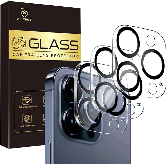 Camera Lens Protector for iPhone 16 pro 6.3 / iPhone 16 pro max 6.9, 9H by Vipsent