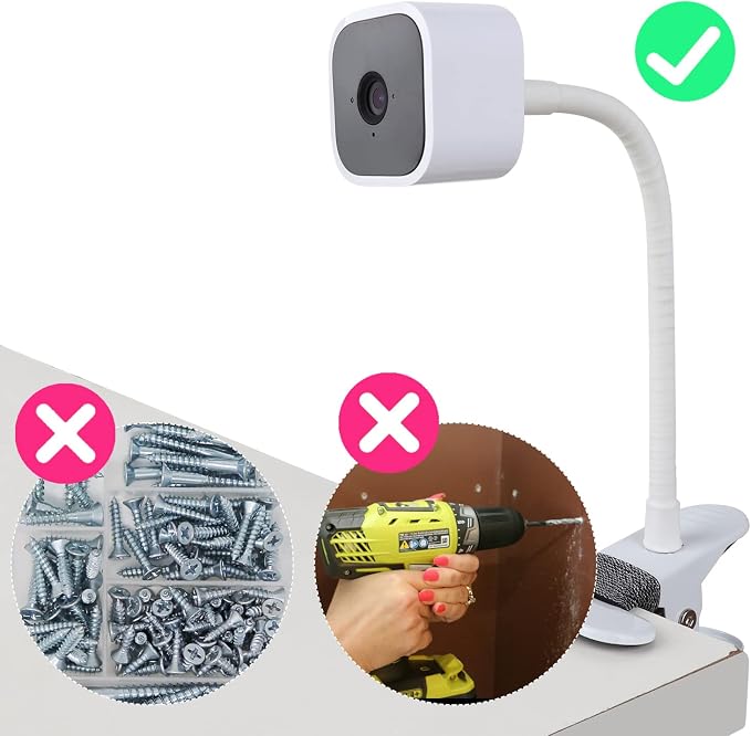 iTODOS 2 Pack Flexible Clip Clamp Mount - Image 4