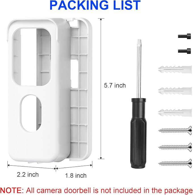 No Drill Doorbell Mount for All-new Blink Video Doorbell Only, Not Block - Image 7