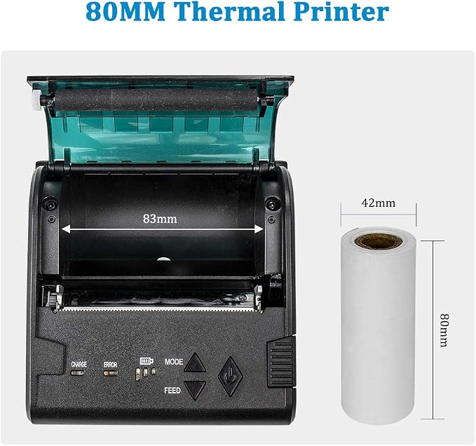 NETUM Wireless Bluetooth Thermal Receipt Printer, Portable Personal Bill - Image 5