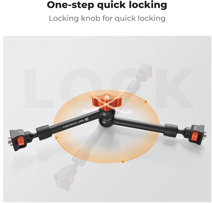 K&F CONCEPT 11" Magic Arm Clamp - Image 6