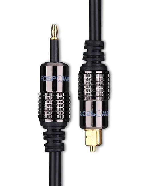 FosPower 24K Gold Plated Toslink to Mini Toslink Digital Fiber Optical S/PDIF - Image 2