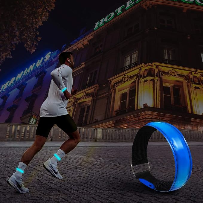 2 Pack Rechargeable LED Reflective Armband, High Brightness High Visibility - Image 6