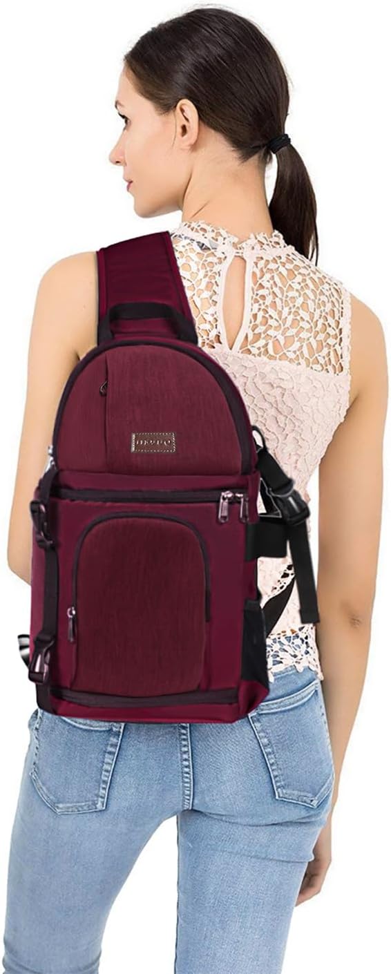 MOSISO Camera Sling Bag, DSLR/SLR/Mirrorless Camera Backpack Case Shockproof - Image 6