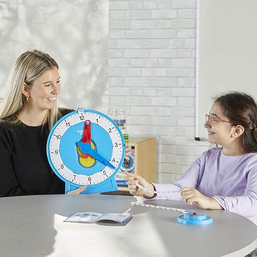 hand2mind Advanced NumberLine Clock Class Set, Learn to Tell Time, Analog Clock - Image 7