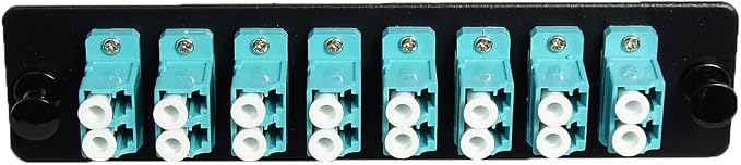RiteAV LGX Footprint Fiber Optic Cable LC Adapter Patch Panel 8 Ports Loaded - Image 2