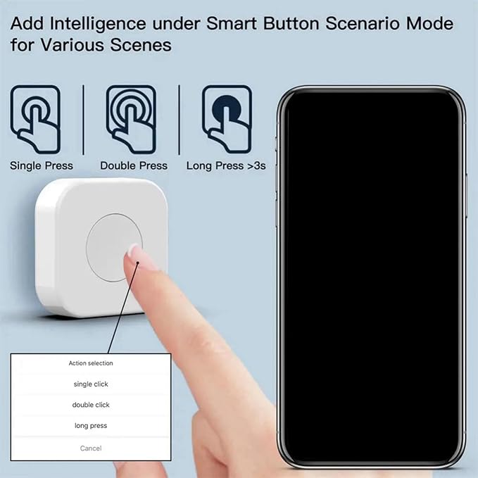 4X Tuya Zigbee Button Smart Scene Switch Intelligent Linkage Wireless Switch - Image 5