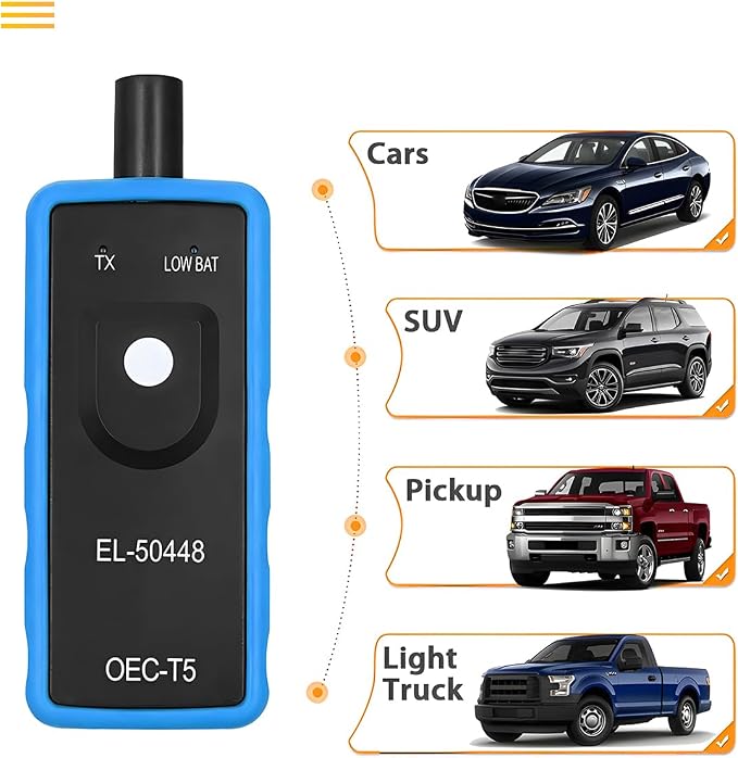 AICEL TPMS Relearn Tool for GM Vehicles, EL-50448 Tire Pressure Monitor Sensor - Image 8