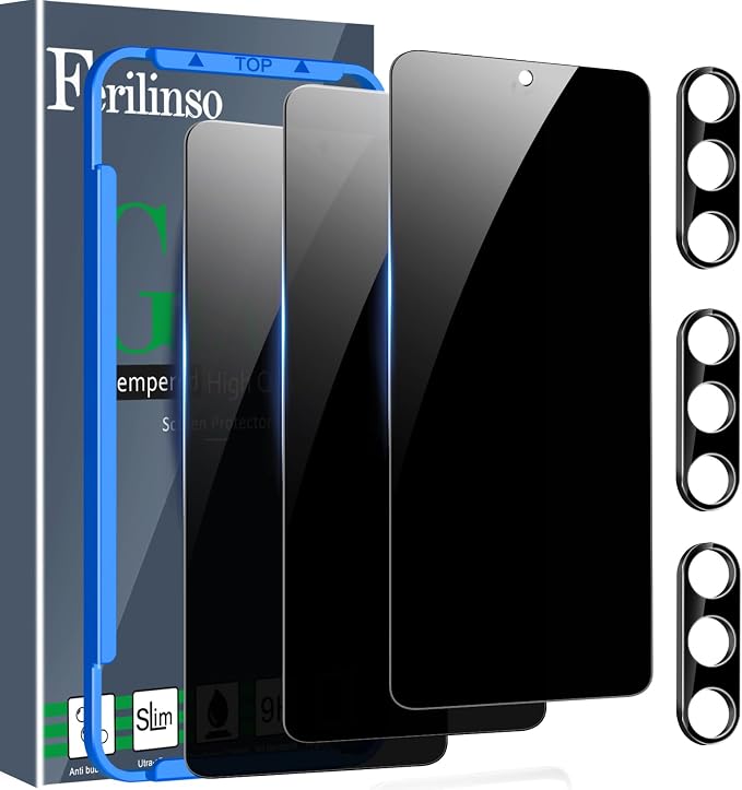 Ferilinso 3 Pack Privacy Screen Protector by Ferilinso