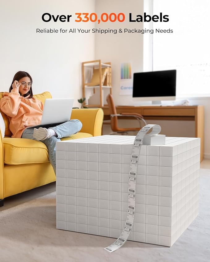 MUNBYN Bluetooth Thermal Label Printer, 130B Wireless 4x6 Shipping Label Printer - Image 6