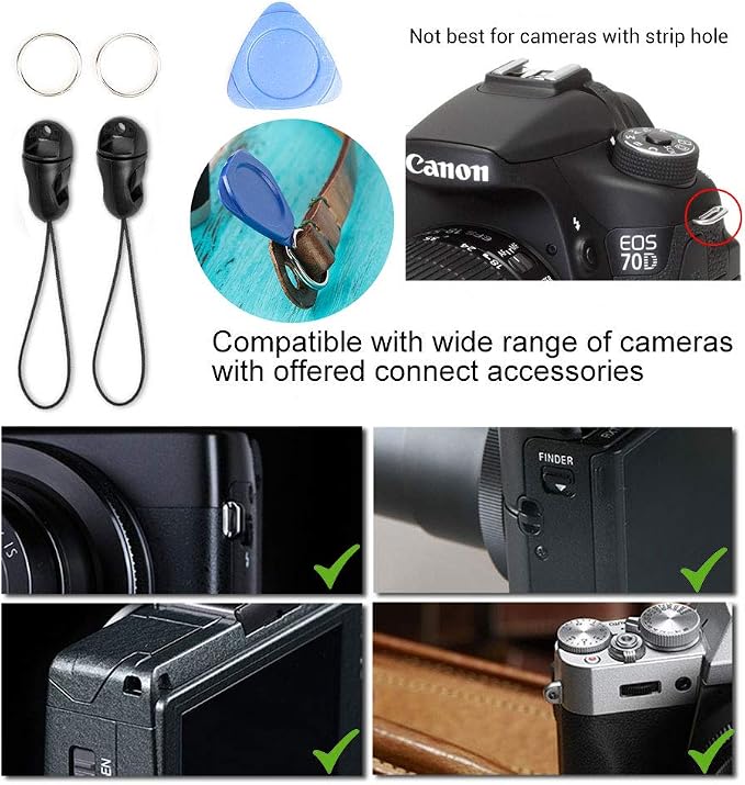 Genuine Leather Camera Neck Shoulder Strap Compatible - Image 6