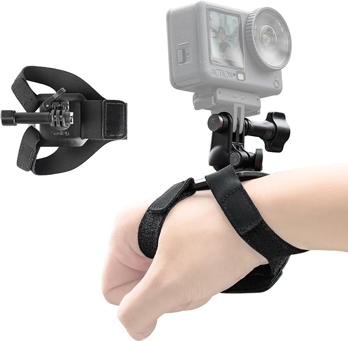 SMALLRIG Wrist Strap Mount for GoPro Hero 13/12/11/10/9 Black, for DJI Osmo by SmallRig