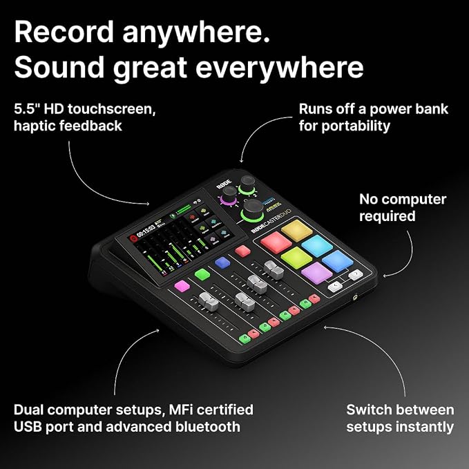 RØDE RØDECaster Duo Compact All-in-One Audio Production Solution - Image 9