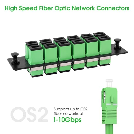 2-Pack 12 Simplex SCAPC Fiber Patch Panel - Image 5