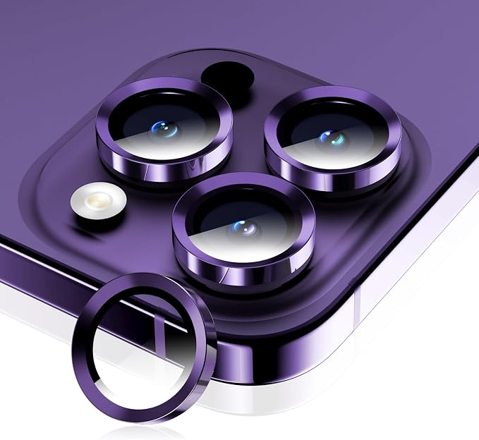 for iPhone 14 Pro/14 Pro Max Camera Lens Protector, Tempered Glass Screen by WumigooProducts