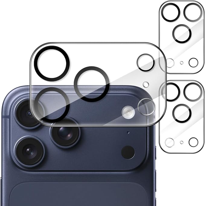 JETech Camera Lens Protector for iPhone 17 Pro Max 6.9-Inch, 9H Tempered Glass by JETech