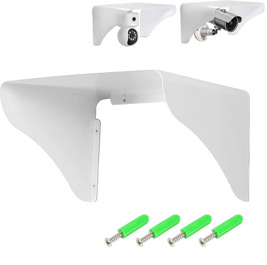 Metal Security Camera Rain Snow Shield Cover, Universal Outdoor Sunshade by Coolotic