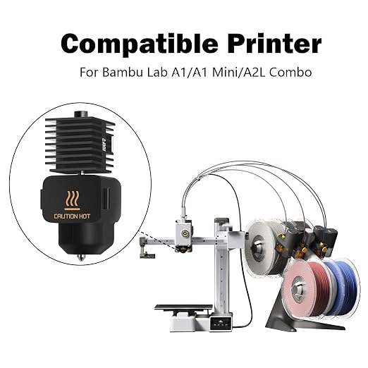 HzdaDeve 2 Pack A1 Mini/A1/A2L Hotend Print Head Hot End Kit Extruder Upgrade - Image 5