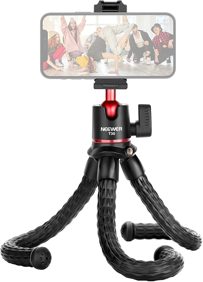 NEEWER Camera Tripod with Remote, Mini Flexible Vlog Phone Tripod Stand with by Neewer