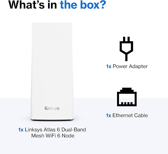 Linksys Atlas WiFi 6 Router Home WiFi Mesh System, 000 Sq. ft Coverage - Image 8