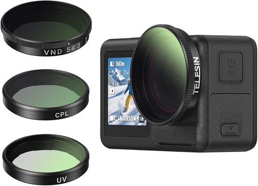 TELESIN Filters Set for DJI Osmo Action 5 Pro/4/3 Xtra Edge/Xtra Edge Pro by telesin