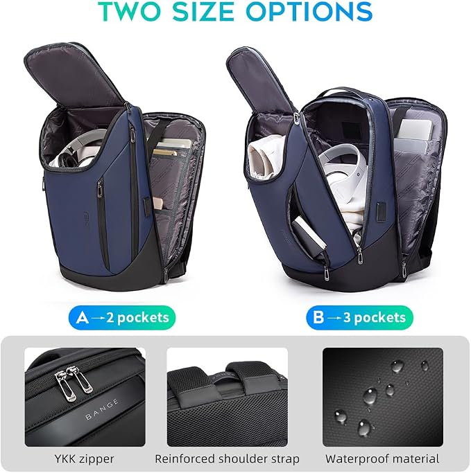 BANGE Business Smart Backpack Waterproof fit 15.6 Inch Laptop Backpack - Image 3