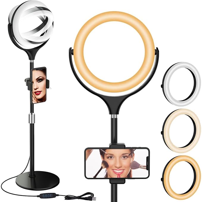 8 inch Desk Ring Light with Stand by Yarrashop