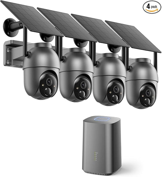 SEHMUA Security Cameras Wireless Outdoor, No Subscription Required, Color Night by SEHMUA