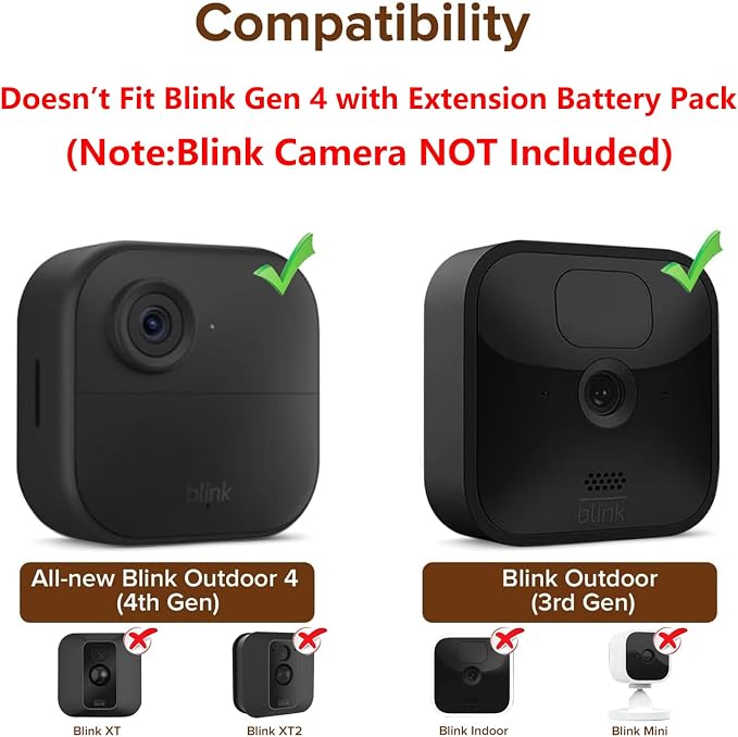 3Pack Mount for Blink Outdoor Camera, Weatherproof Protective Housing and - Image 2