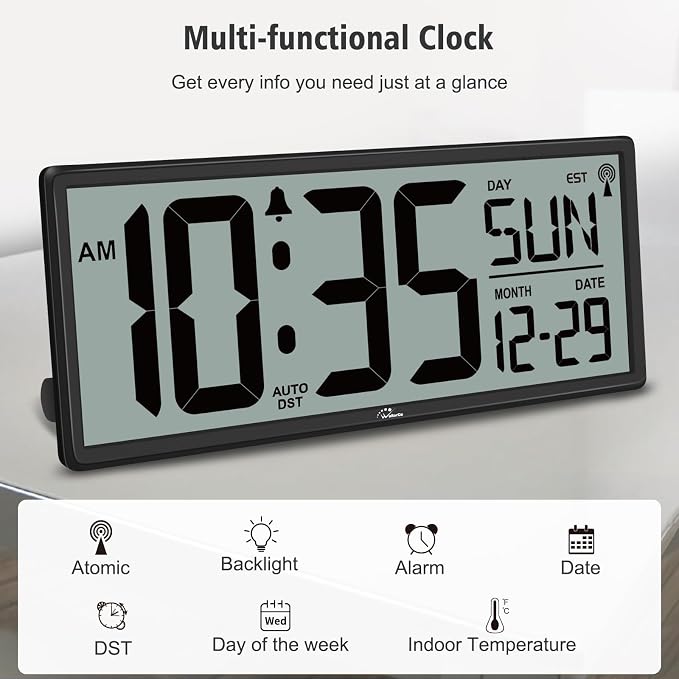 WallarGe 14.5'' Atomic Clock - Image 4
