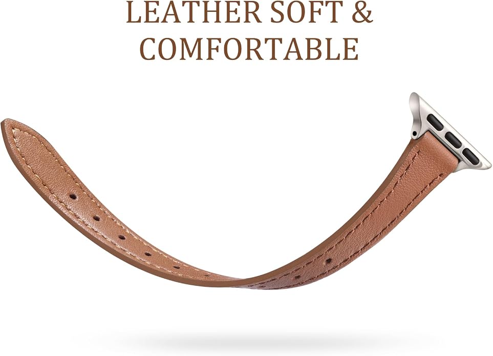 Charlam Slim Leather Band Compatible - Image 3