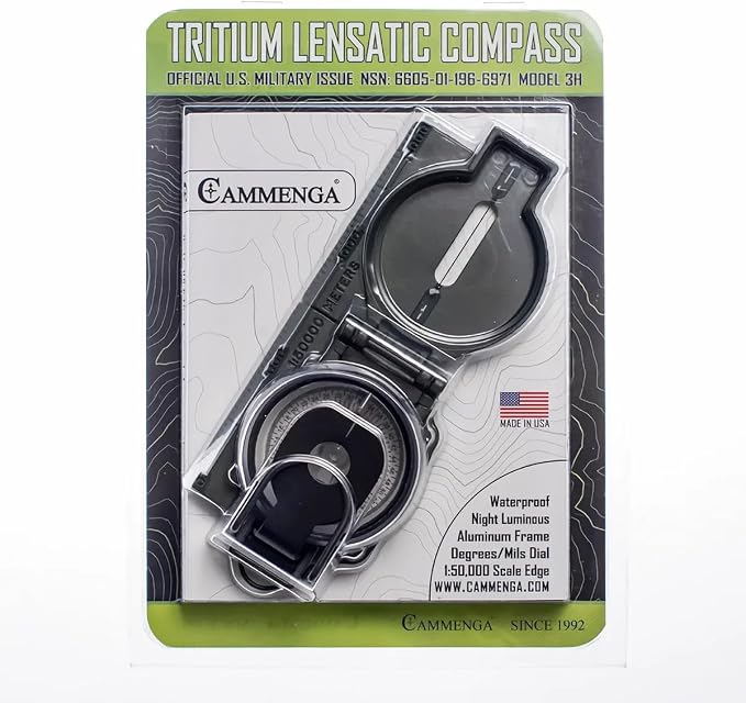 Cammenga Official US Military Tritium Lensatic Compass, Accurate Waterproof - Image 9