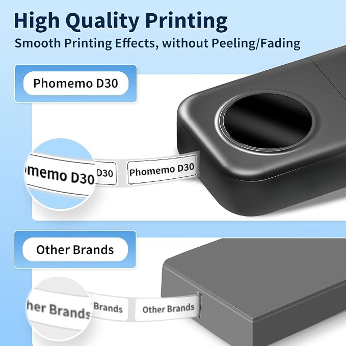 Phomemo D30 Label Maker Machine, Inkless Thermal Label Printer Portable Sticker - Image 5