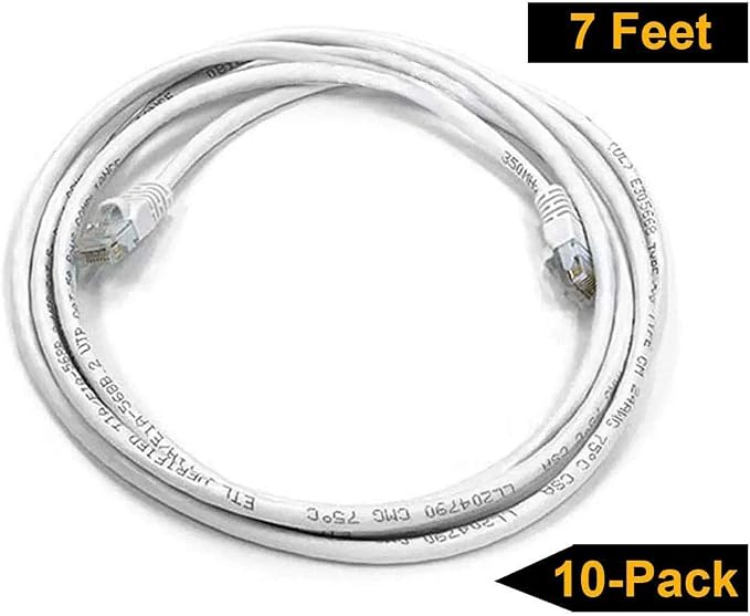 iMBAPrice 7 ' Cat5e Network Ethernet Patch Cable, 10 Pack - Image 4
