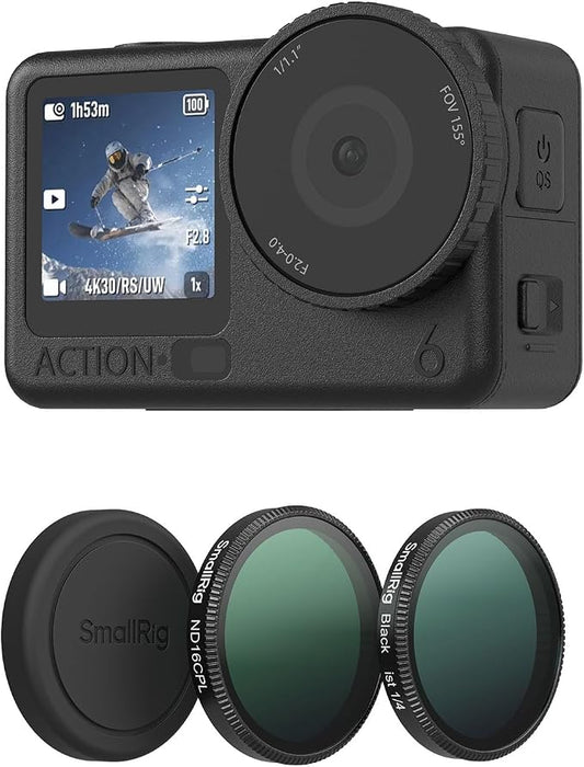 SmallRig Filter Kit for DJI Osmo Action 6, ND16/CPL & 1/4 Black Mist Filter Kit by SmallRig