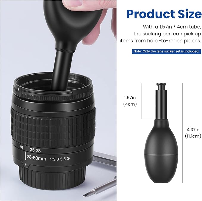 NEEWER 8-in-1 Lens Sucker Kit, IC Pick Up Vacuum Suction Pen - Image 3