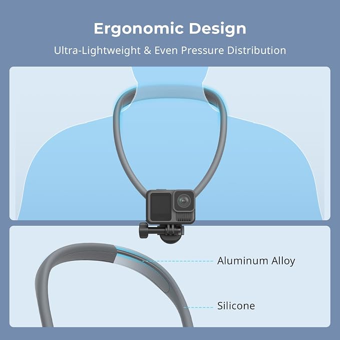 SMALLRIG Magnetic Neck Mount for Action Cameras & Phones, Comfortable POV - Image 6