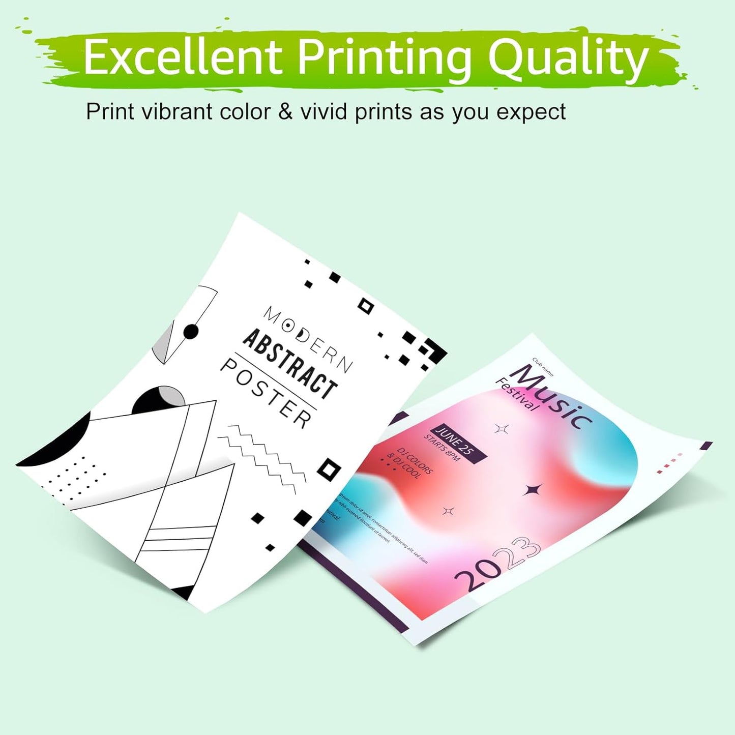 GREENCYCLE 62XL Black Ink Cartridge Replacement for HP 62 XL C2P05AN Remanufactured Cartridges Compatible for Envy 5540 5640 5660 7644 7645 OfficeJet 5740 8040 OfficeJet 200 250 Series Printer, 2 Pack