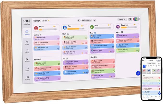 AINFTIME 15.6 Inch Digital Calendar Planner Smart Touch Screen Calendar Sync by AINFTIME
