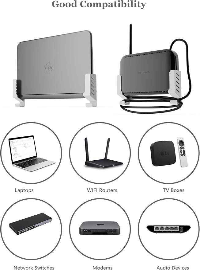 Laptop & WiFi Router Wall Mount Holder - Image 3