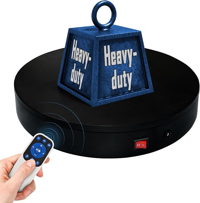 Remote Motorized Electric Turntable Rotating Display Stand Spinning Rotating by ComXim