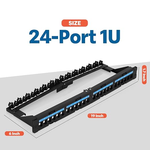 Everest 24 Port Keystone Patch Panel - Image 2