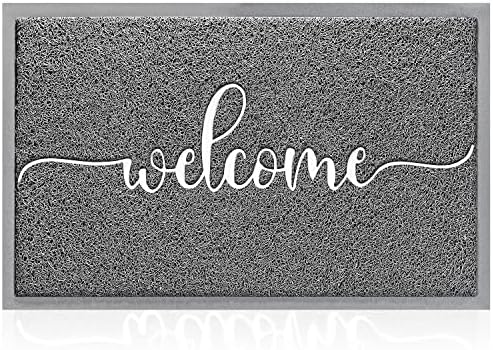AAZZKANG Welcome Mats for Front Door Non Slip Door Mat Low-Profile Ultra by AAZZKANG